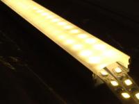 Широкий накладной алюминиевый профиль 2 метра с рассеивателем и креплением для светодиодной ленты